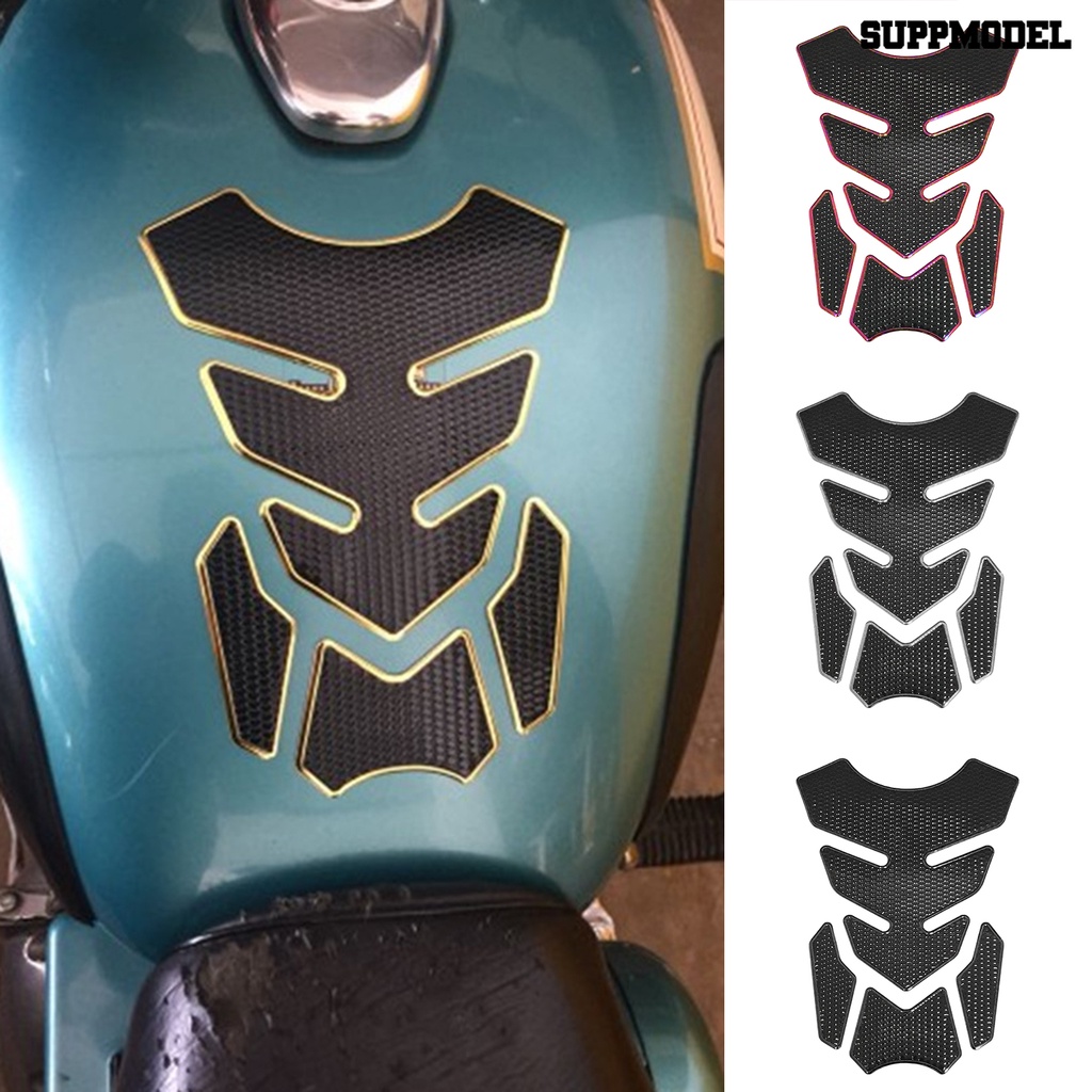 [SM Otomatis] Fuel Tank Sticker Bentuk Tulang Ikan Universal 3D Motor Racing Fuel Tank Cover Pelindung Pad Stiker Decal Aksesoris Motor