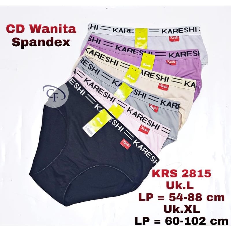 6 pcs Celana Dalam Wanita Dewasa Cd Perempuan Karet Besar Kareshi Art 2815 | TOKO KL - Keanulova Good Job