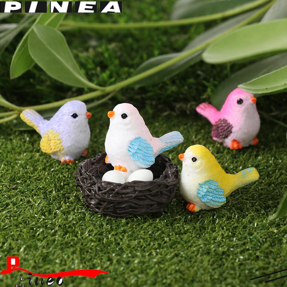 Patung Burung Miniatur Nanas Dekorasi Rumah Perlengkapan Berkebun Baking Patung Mini Fairy Garden Mini Bird Micro Ornamen