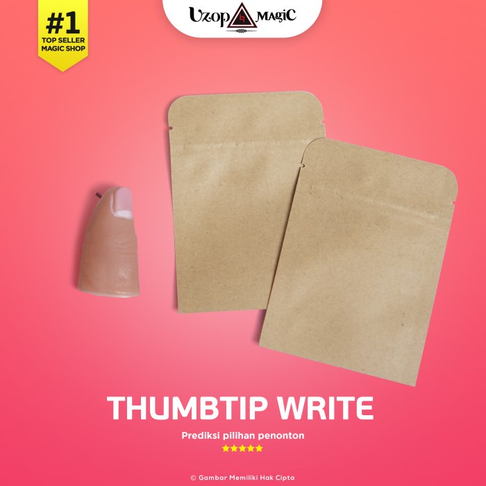 Thumbtip pencil - jempol tulis - alat sulap jempol - sulap prediksi