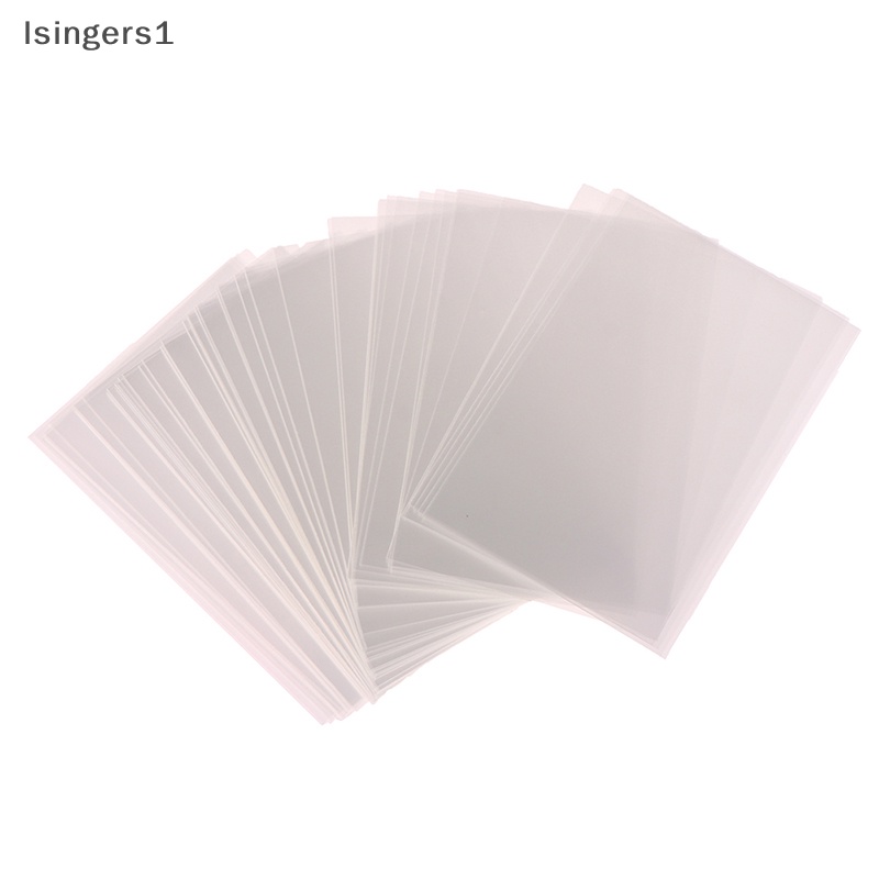 [lsingers1] 50pcs Korea Card Sleeves Clear Acid Free Photocard Horaphic Pelindung Film Butik