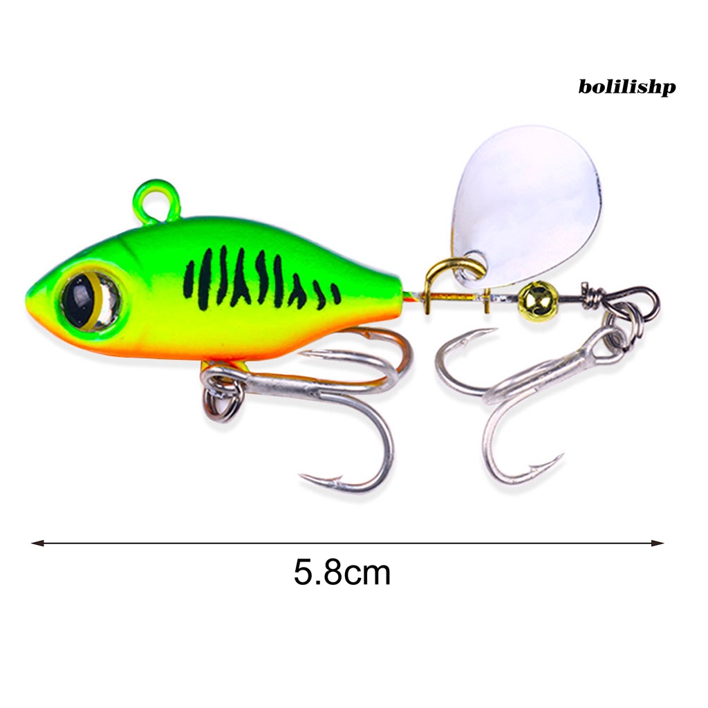 Bo-5.8cm/14g Umpan Pancing Tenggelam Tajam Kait Payet Warna Cerah 3D Mata Angling Bentuk Hidup Menarik Perhatian Umpan Ikan Alat Pancing