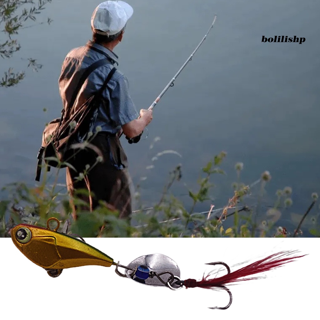 Bo-14g Umpan Pancing Simulasi Fisheyes Hidup Kait Tajam Warna Terang Dapat Digunakan Kembali Menangkap Ikan Universal Spinnerbait VIB Bass Memancing Buatan Umpan Peralatan Memancing