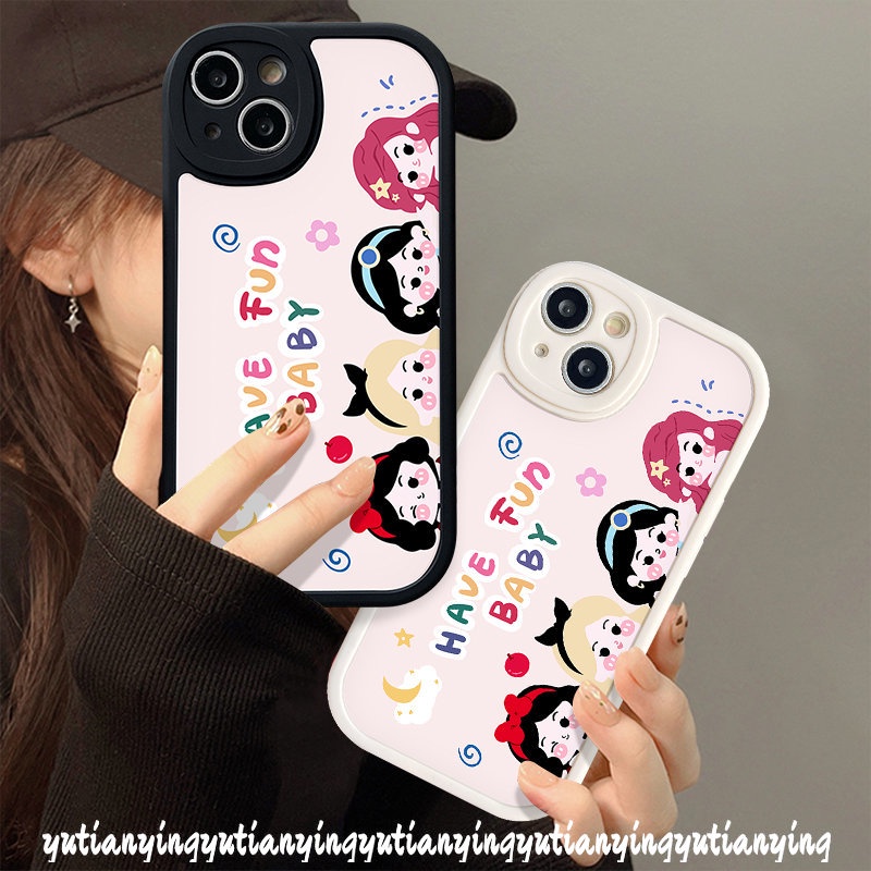 Cute Cartoon Disney Family Princess Casing For Infinix Hot 11s 10s 10T 10 Lite 11 Infinix Note 8 Hot 11 10T 10 10s 11s 9 Play Smart 6 5 Lovely Happy Fun Baby Soft Tpu Cover