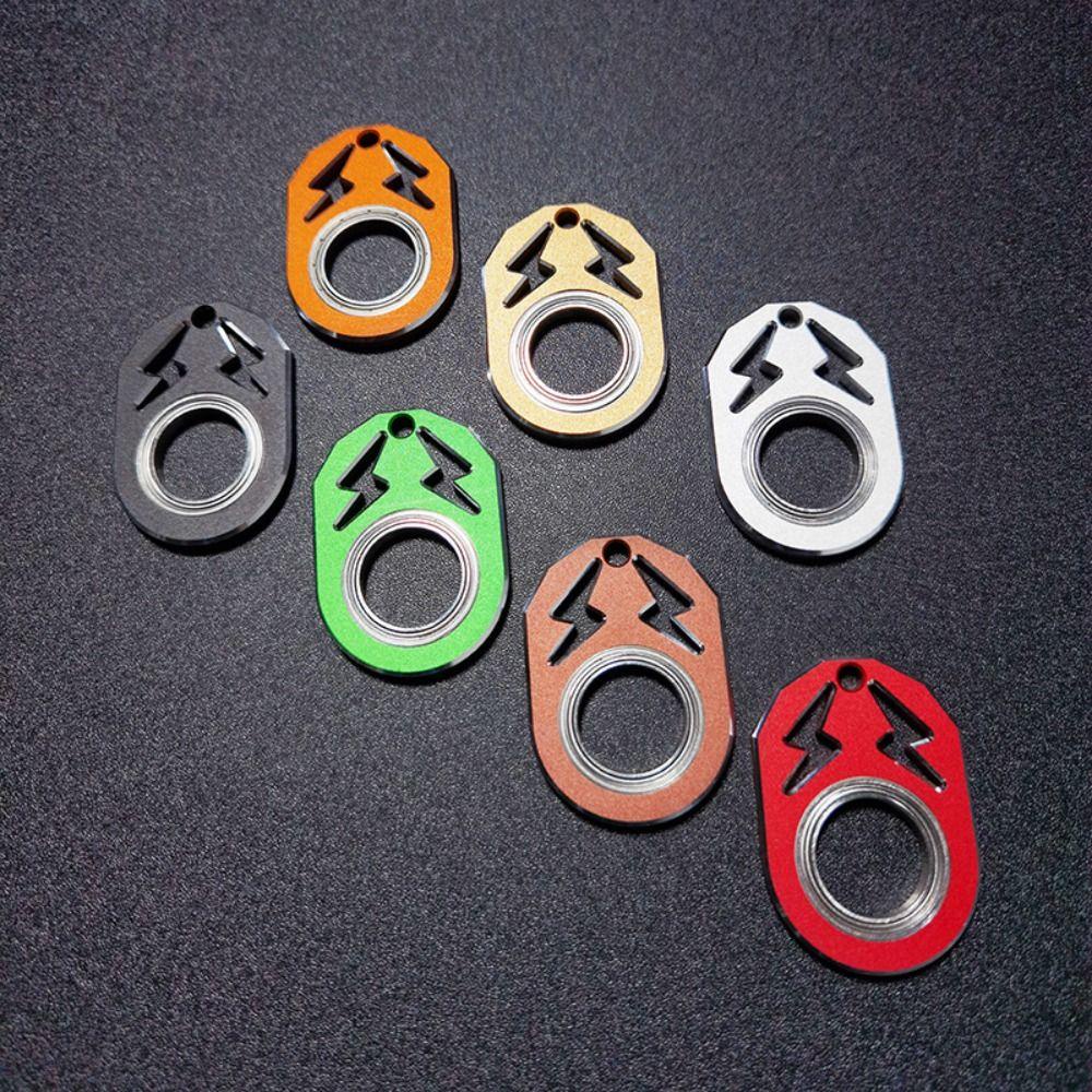 Agustina Keychain Rotator 1pc Gantungan Kunci Logam Tahan Tekanan Finger Keyring Hadiah Pesta Rotating Keyring Mainan