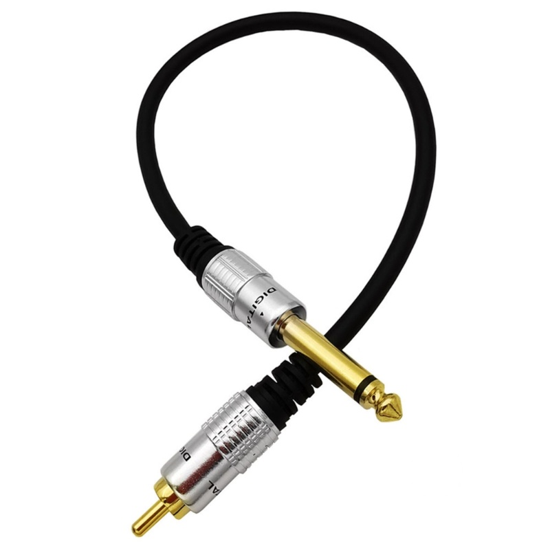 Konektor Adapter AUX CRE 6.35mm 1per4 male Mono to RCA male Adapter0. 1,8m