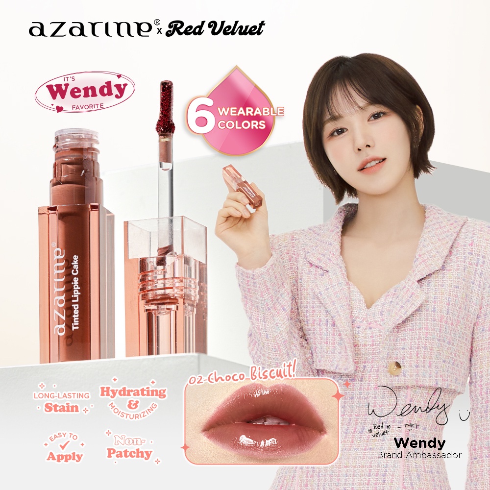 RADYSA - Azarine x Red Velvet Tinted Lippie Cake Lip Tint