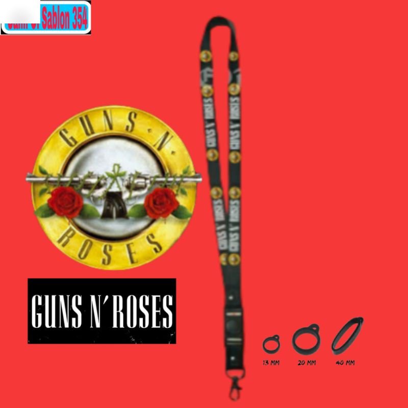 

Tali Lanyard gantungan kunci GUNS N ROSES/gantungan id cart/gantungan hp/gantungan pod