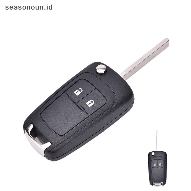 Seasonoun New 2tombol Flip Remote Key Case Shell Untuk Chevrolet Epica LOVA Spark.