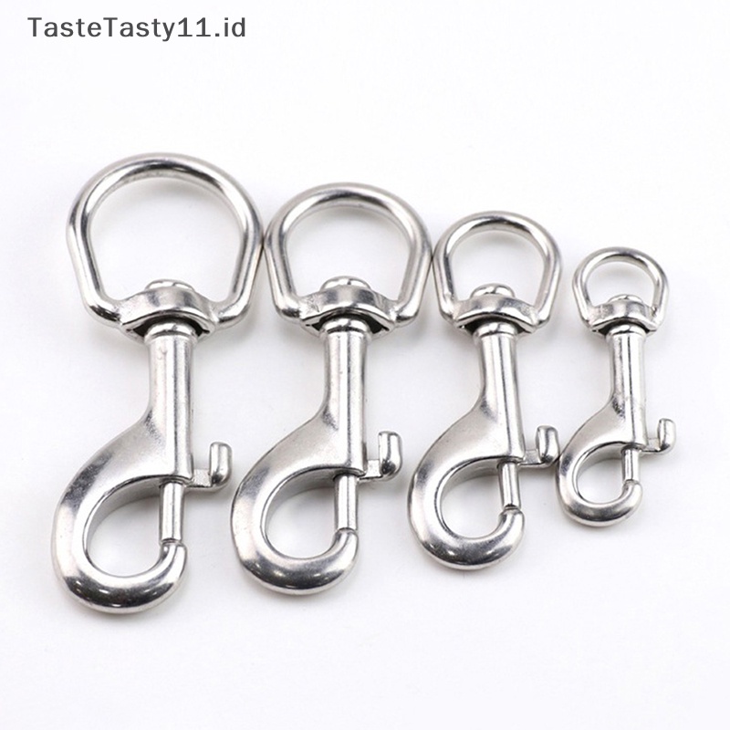 Tastetasty Dive Bolt Snap Hook Single Ended Hook Buckle Stainless Steel Klip Kait Snap Putar Untuk Aksesoris Alat Bagian Selam Scuba.