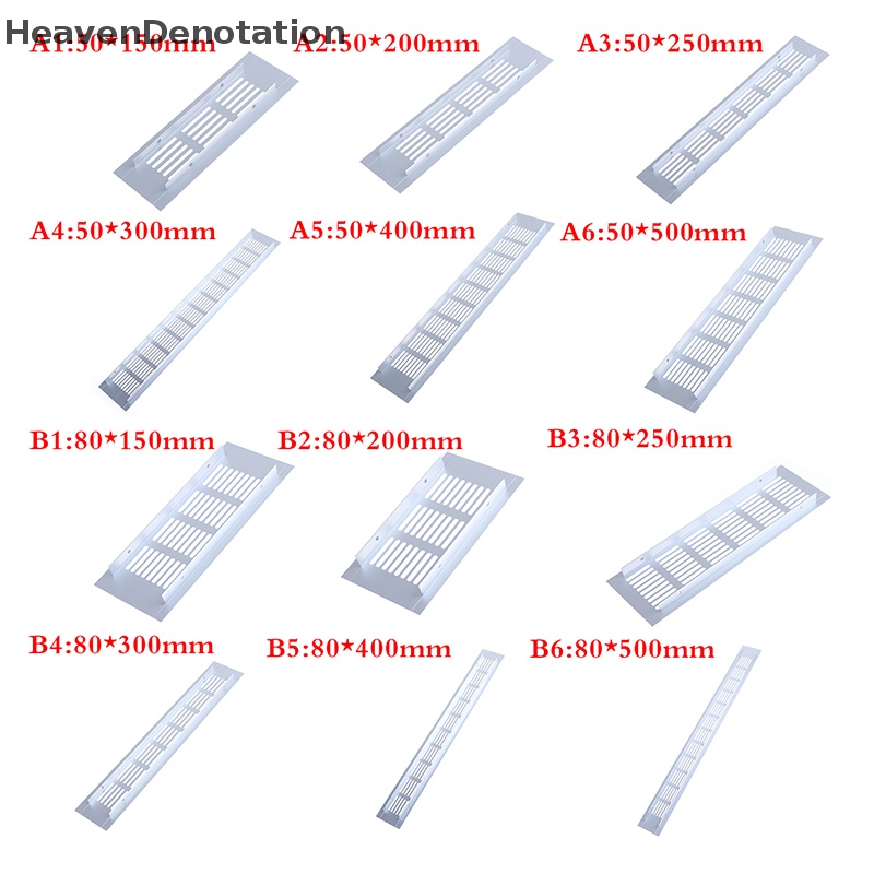 [HeavenDenotation] 1pc Aluminium Alloy Lubang Angin Berlubang Lembaran Ventilasi Udara Plat Ventilasi Kisi Lubang HDV