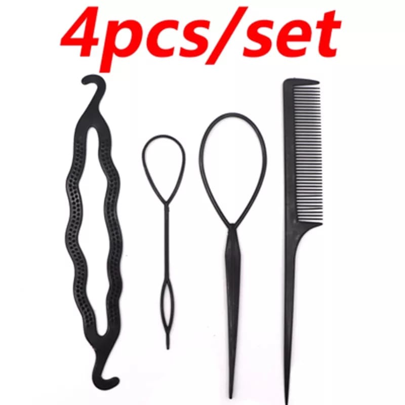 Satu set Sisir Rambut, Penjepit,Sanggul Konde isi 4pcs ACC