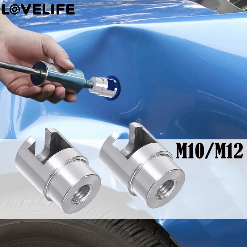 M10/m12 Alat Perbaikan Mobil Untuk Palu Slide &amp; Tab Tarik Palu Geser Pengangkat Penyok Puller Mobil Dent Repair Puller Head Paintless Dent Repair Adapter