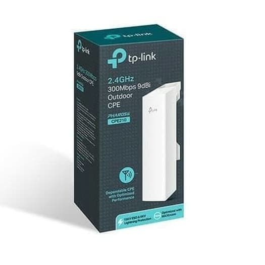 TP-LINK CPE210 2.4GHz 300Mbps 9dBi Outdoor CPE Garansi Resmi