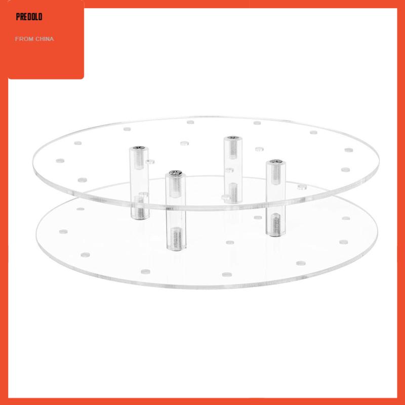 [Predolo] Stand Display Kue Akrilik Bening 16lubang Tempat Kue Dekorasi Syukuran