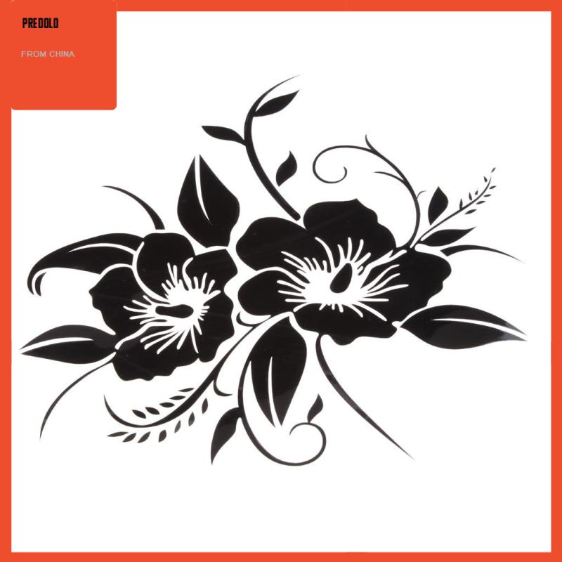 [Predolo] 18.8x18cm Bunga Bumper Hias Decal Fashion Stiker Mobil Motor