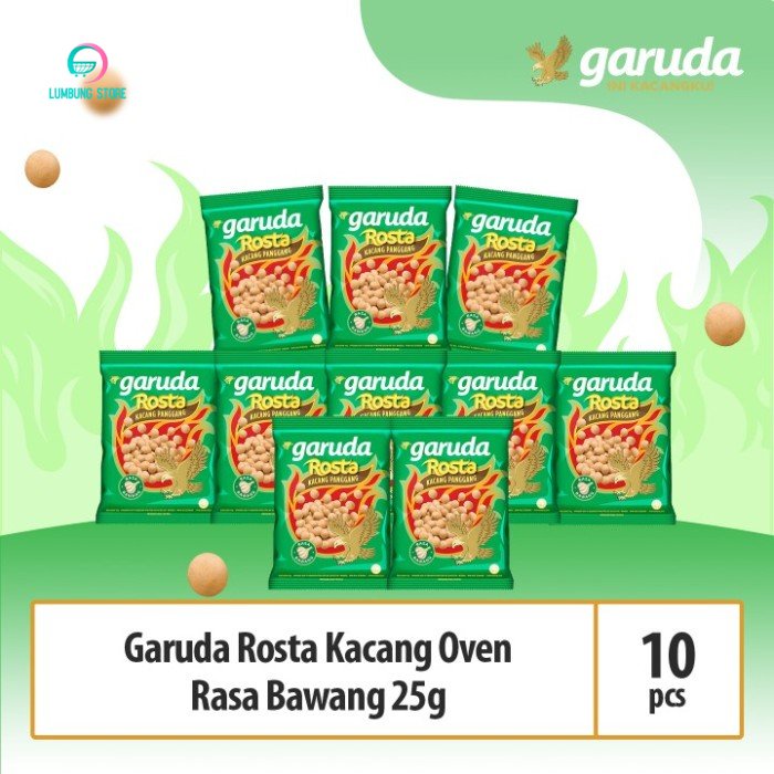 

Garuda Rosta Kacang Oven Rasa Bawang x 10 Pcs - Cemilan / Snack