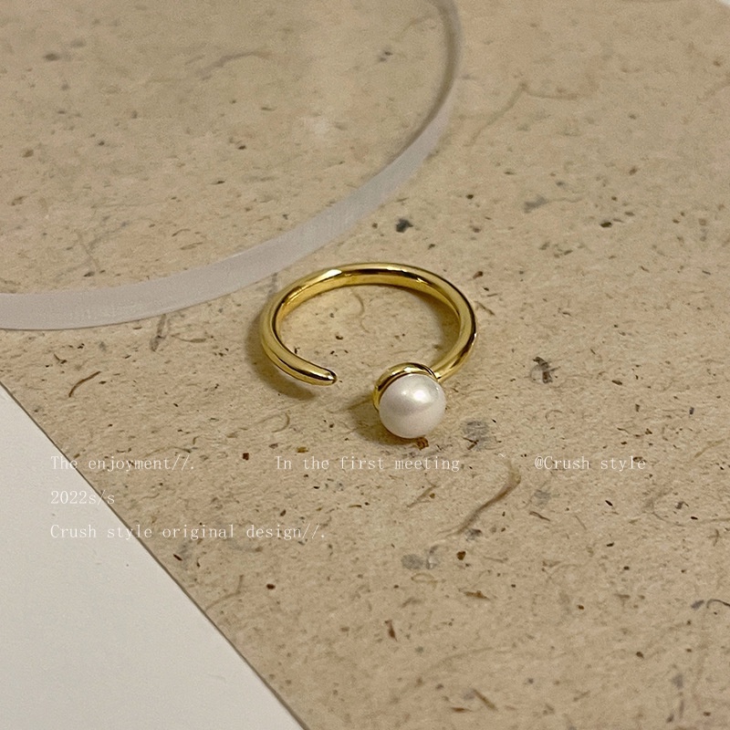 Korea Fashion Elegan Wanita Enamel Cincin Kupu-Kupu Opal Berlian Imitasi Mutiara Ring Untuk Aksesoris Perhiasan Wanita