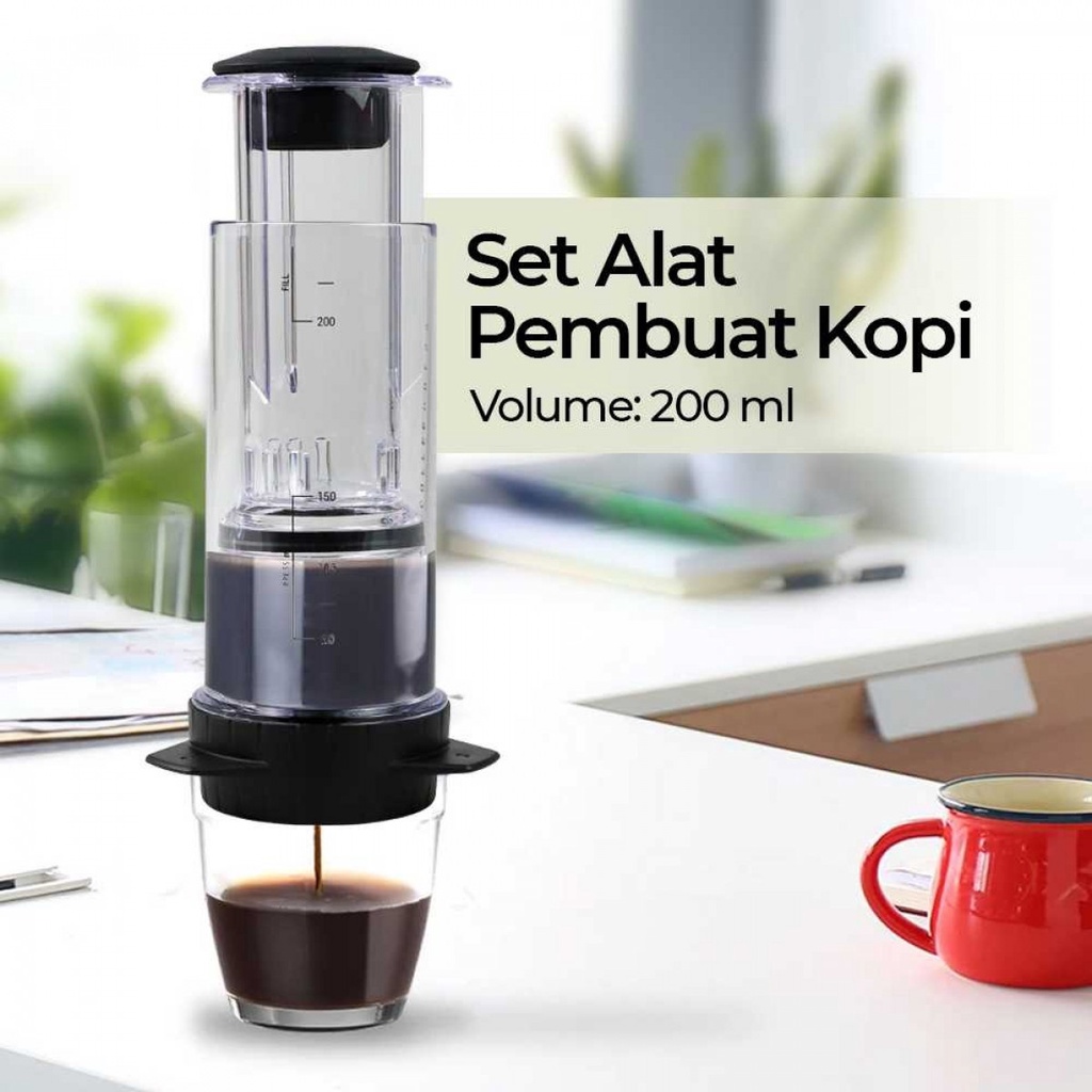 French Press Coffee Maker Set Alat Pembuat Kopi