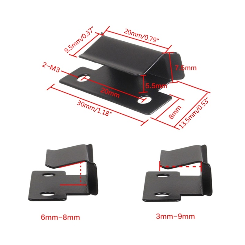 Cre 4pcs/Set Kaca Hotbed Platform Clamp Adjustable 3D Printing Build Plate Clips Dipanaskan Tempat Tidur Tetap Klip