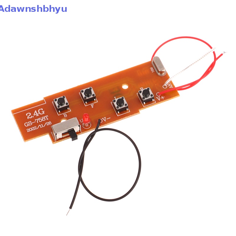 Adhyu 2.4G 4CH RC Remote Control Sirkuit PCB Papan Pemancar Dan Penerima Remote Control Mainan Antena Radio System ID