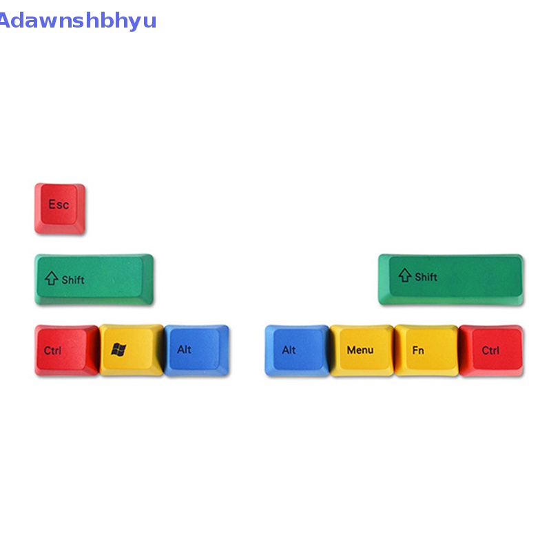 Adhyu 10Pcs/Set CMYK Arah Tombol Thermal Sublimation Keycap PBT Key Cap Win Color Thermal Transfer Key Posisi Suplemen Untuk Keyboard Gaming Mekanik Gamers Komputer ID