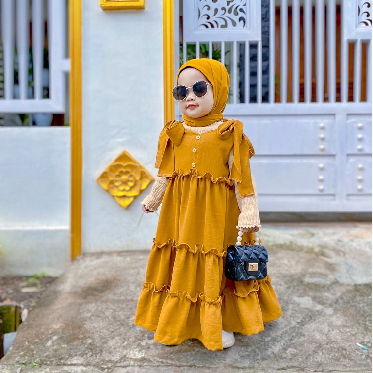 ZASKIYA - Shabina Dress /Overall Dress Anak