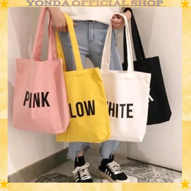 tote bag wanita motif warna warni cocok untuk sekolah dan kuliah