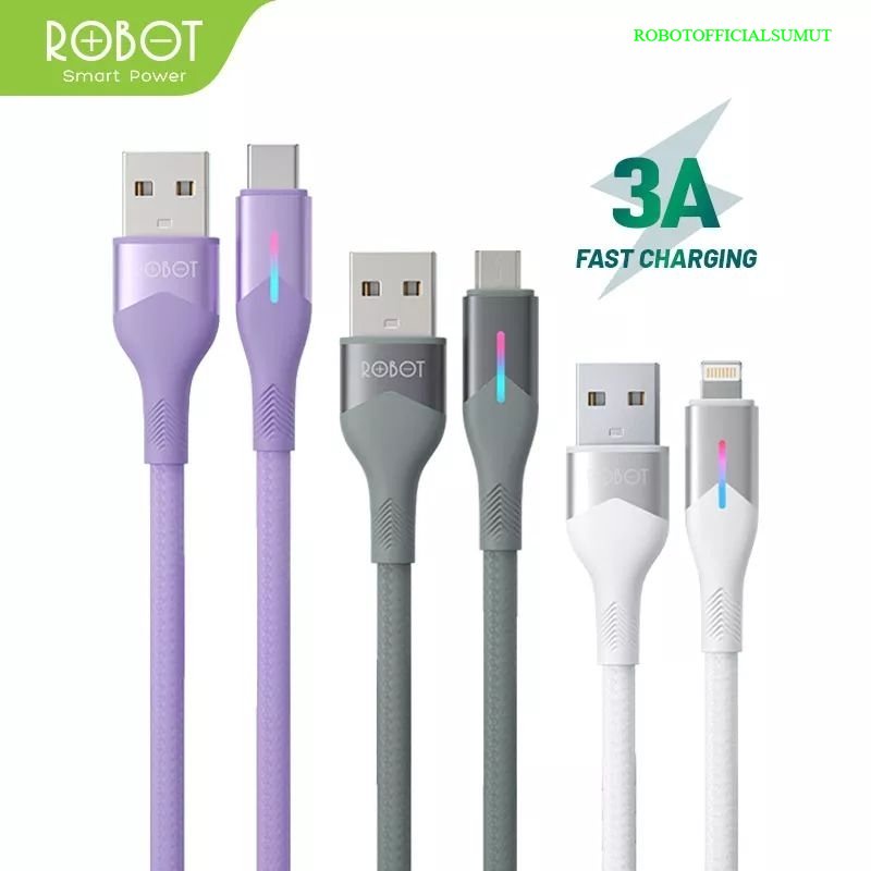 Robot RFM100 RFC100 RFL100 Kabel Data Fast Charging Led RGB Light