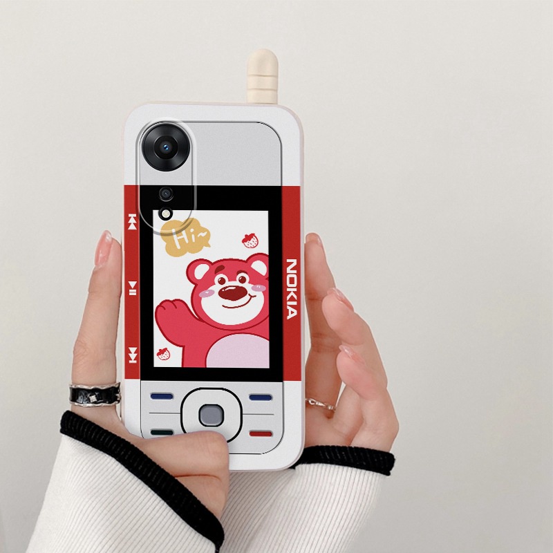 【Phone Style】Doraemon Strawberry Bear Soft Case HP SAMSUNG Galaxy A12 A32 A50 A30S A50S A52 A52S A13 A22 A32 A33 A53 S20 S21 FE A03 A23 A73 4G 5G