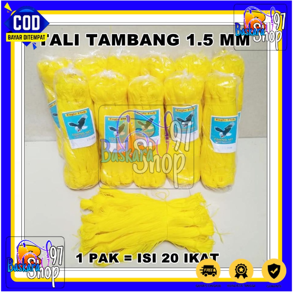 

SEA GULL tali tampar serbaguna, tali tampar bangunan, tali tampar 1mm per 1pcs (50meter)