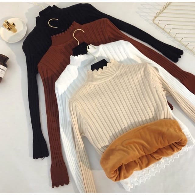 YUJIN THERMAL CASHMERE WINTER TOP WOMAN IMPORT BAJU ATASAN MUSIM DINGIN