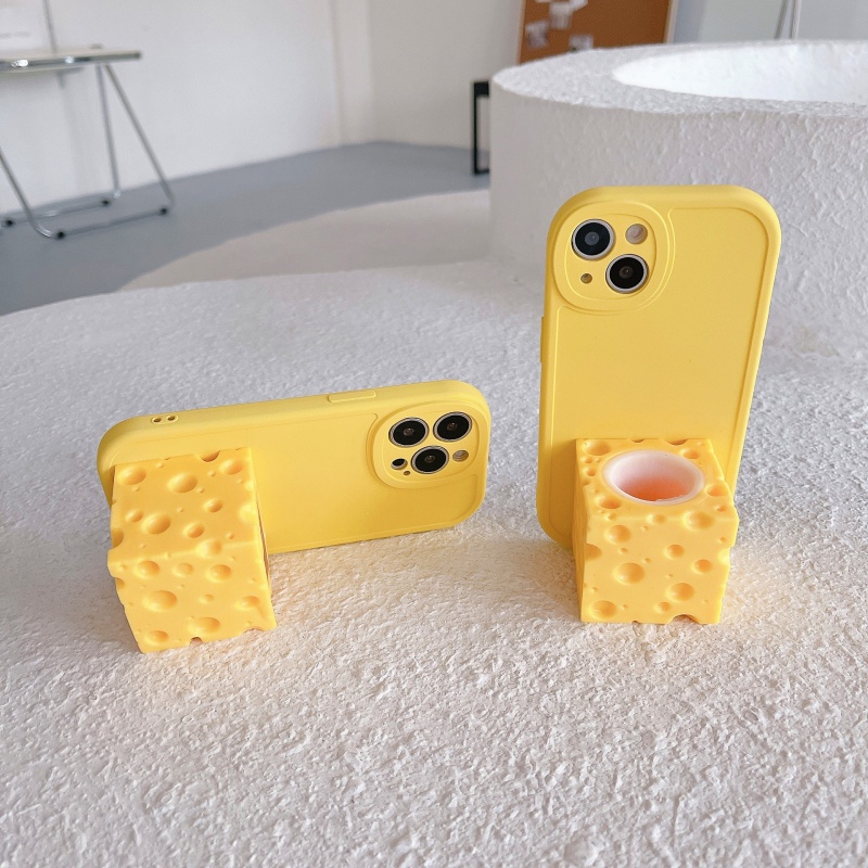 IPHONE Cheese Mouse Pinch To Pinch Decompression Phone Case Untuk Iphone14 13 12 11 Promax X/xs Max7/8plus Telepon Slvee