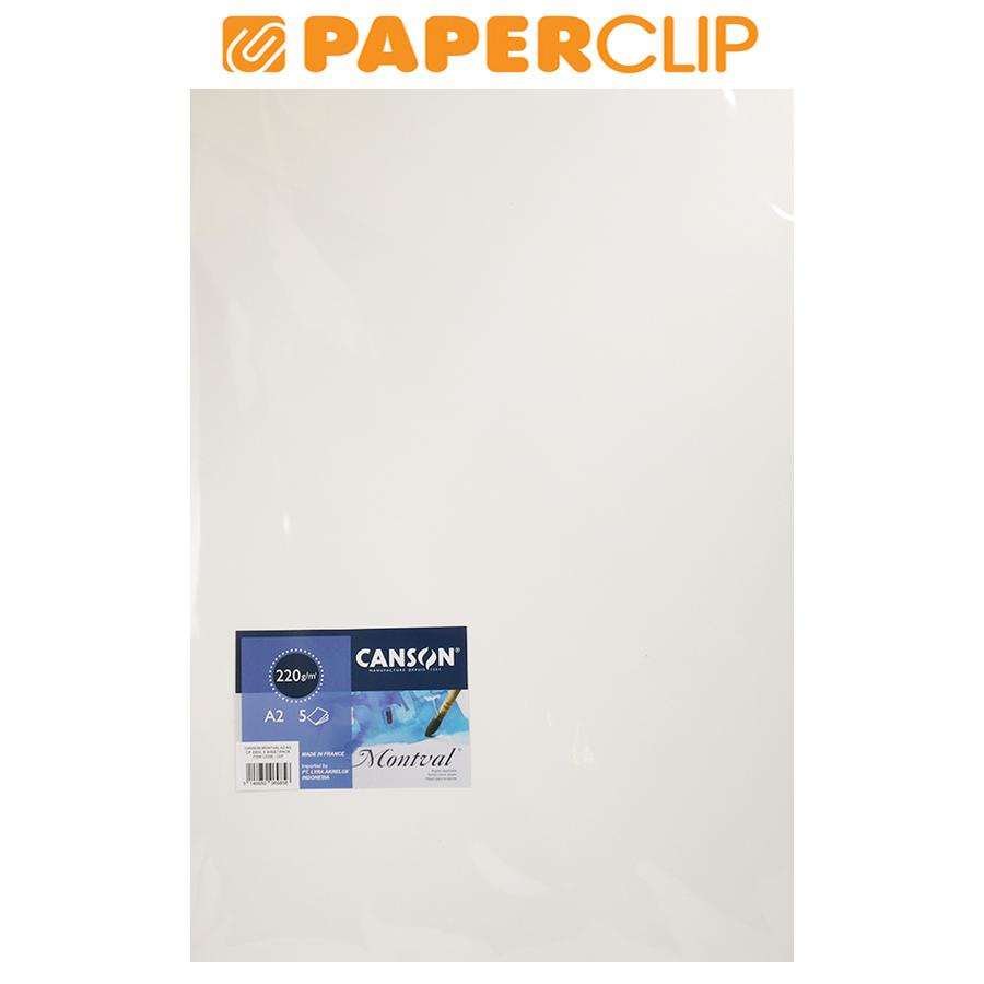 

WATERCOLOR PAPER CANSON MONTVAL C07 A2 220G 5S