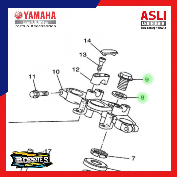 BAUT RING TEBAL KOMSTIR SEGITIGA ATAS RX KING VIXION SCORPIO R15 ORIGI