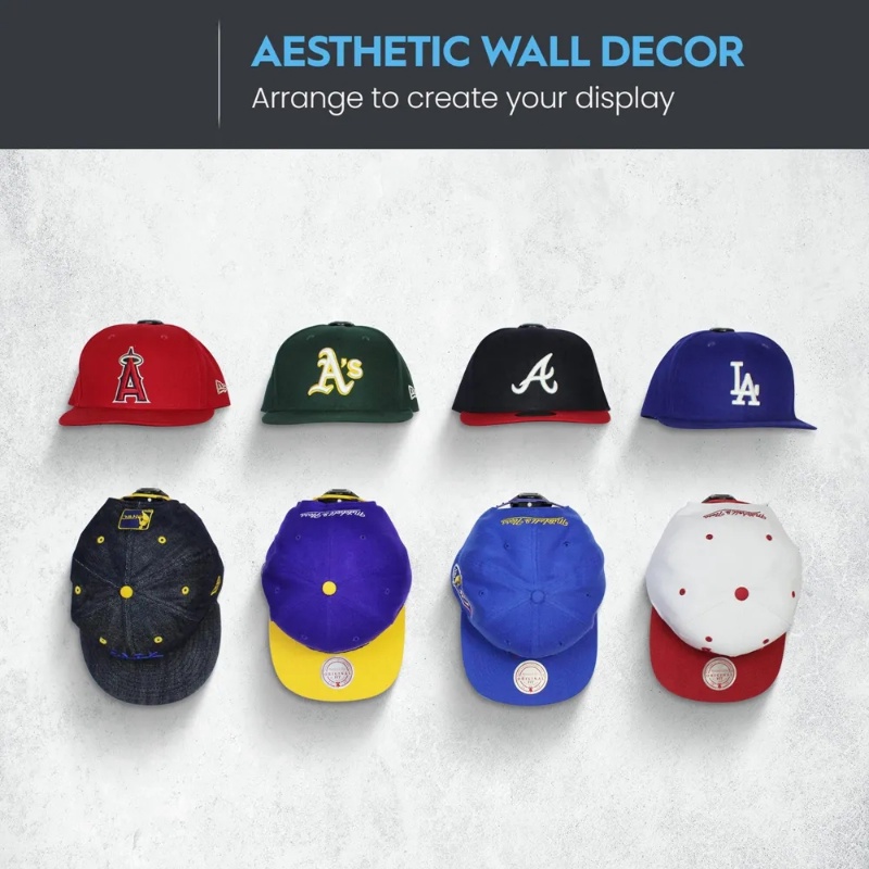 Portabel Dinding Self Adhesive ABS Baseball Cap Storage Hook/Kabinet Hemat Ruang Topi Rak Gantung/Rumah Bonnet Didedikasikan Organize Hooks