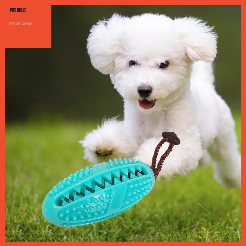 [Predolo] Pet Treat Ball Rubber Food Dispenser IQ Training Mainan Kunyah Anjing Tahan Gigit