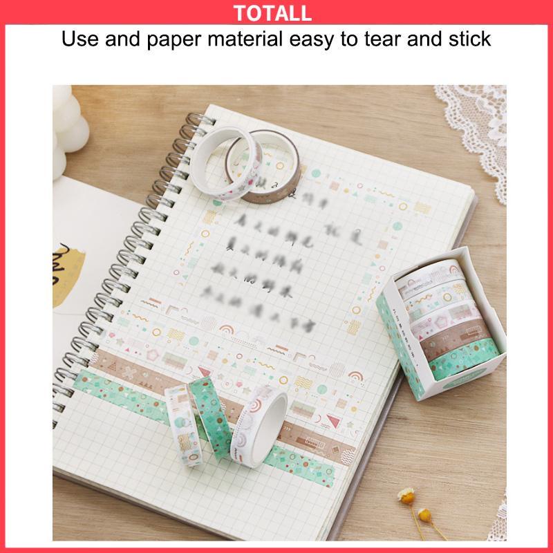 COD Vintage Geometry Tape Diary DIY Bahan Dekoratif Sticker Student Sticker Stationery-Totall