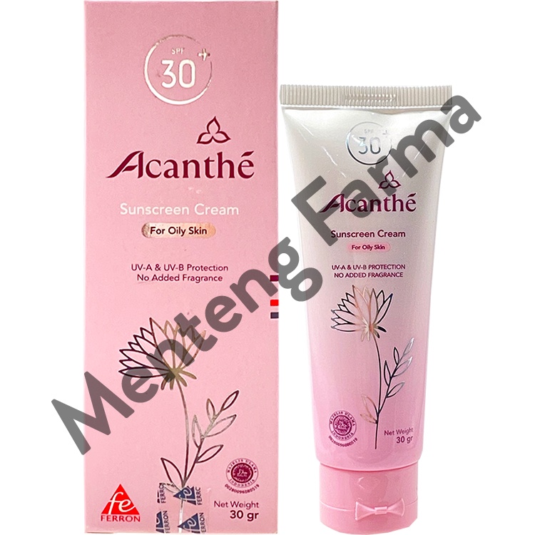 Acanthe Sunscreen SPF 30 For Oily Skin - Tabir Surya Kulit Berminyak