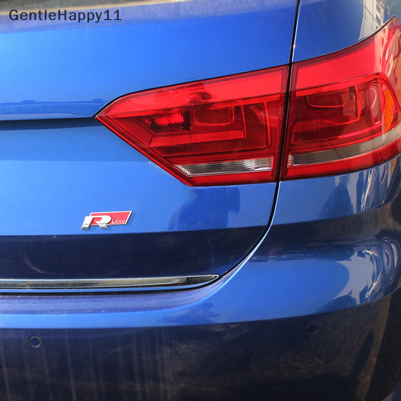 Gentlehappy Stiker Emblem Badge Bagasi Mobil Metal Rline R-LINE Untuk VW CC GTI Passat id