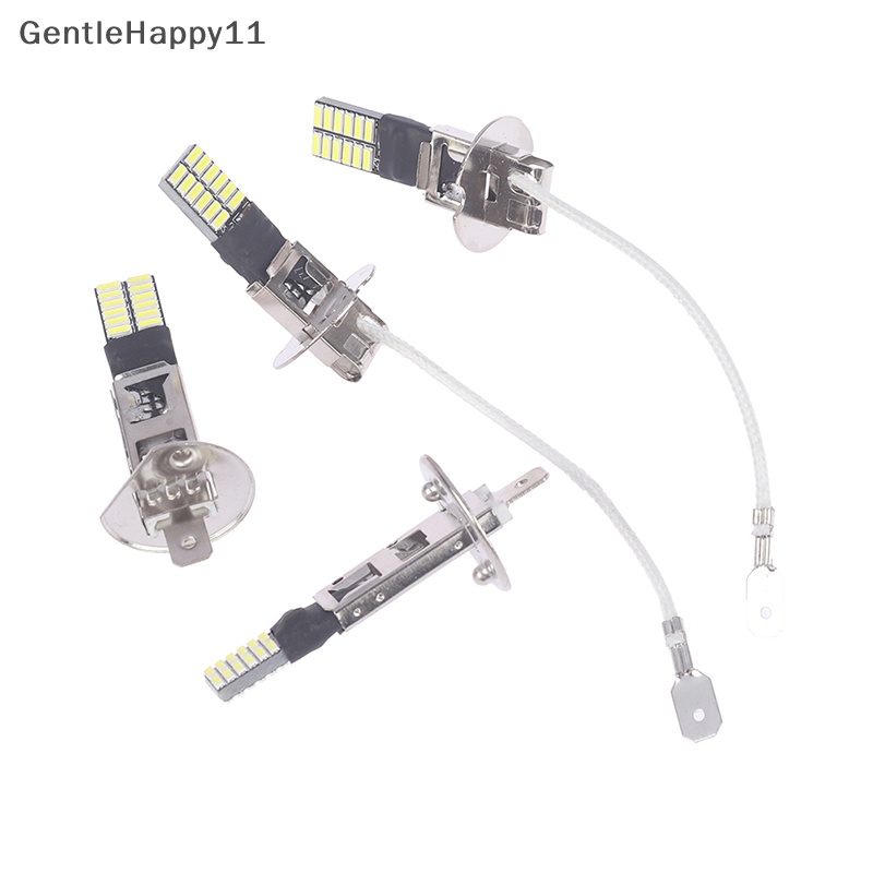 Gentlehappy 2PCS H3 H1 Bohlam LED Untuk Lampu Kabut 24 SMD Putih 12V LED Fog Light Running Lamp id