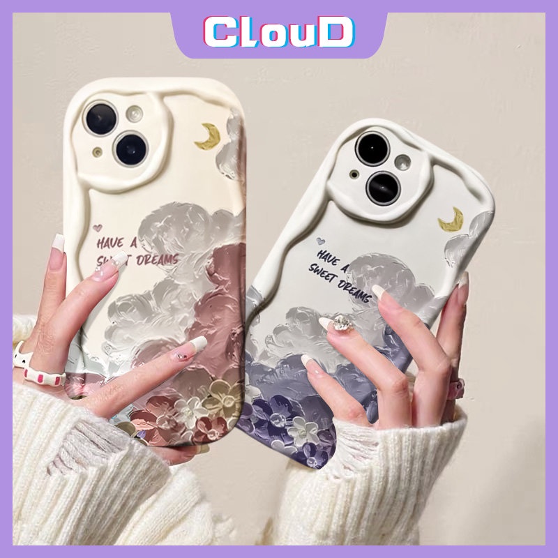 Casing Bunga Fashion Untuk Redmi 9A 10C 9T A2 9 10A A1 10 9C NFC Redmi Note 11s 9 11 12 8 10s 10Pro Max Plus POCO M3 3D Wavy Curved Edge Glossy Lembut Tpu Lukisan Minyak Flowers Case