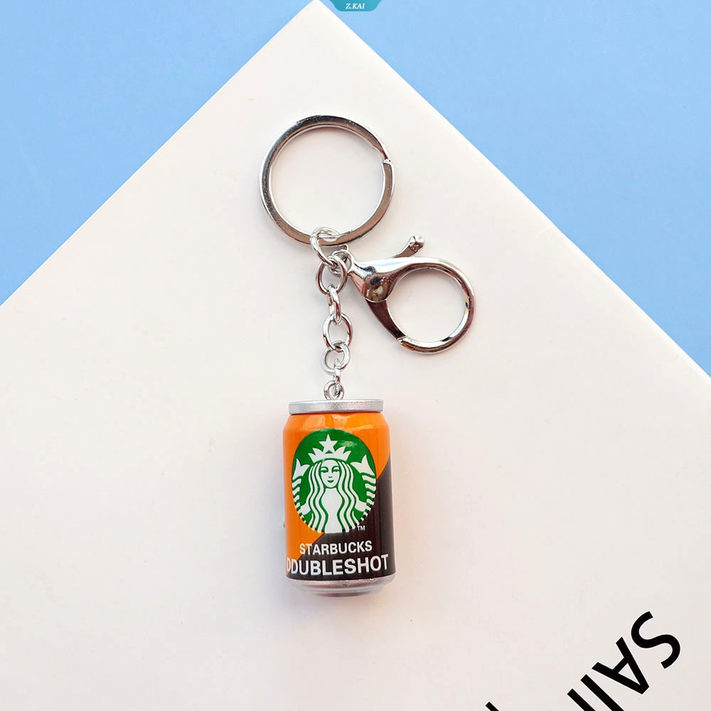 Simulasi Kreatif Mini Coke Kopi Kaleng Gantungan Kuncipendant Keyring Badge Perhiasan Aksesoris Hadiah [ZK]