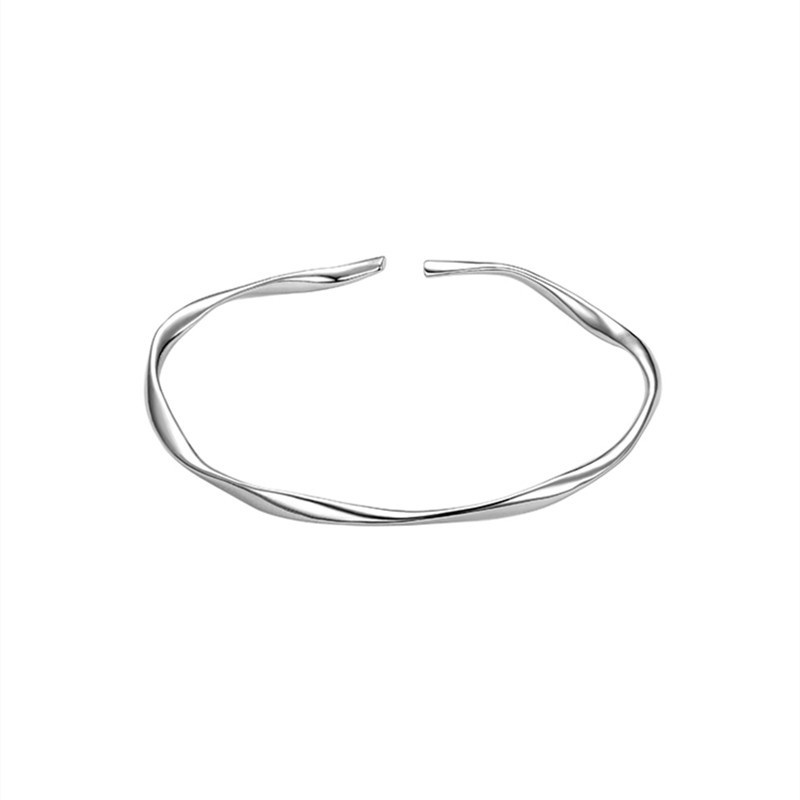 Mobius Gelang Cincin twist Halus Ringan Dan Mewah, Dengan Rasa Desain niche Dan Gelang Perempuan Terbuka.