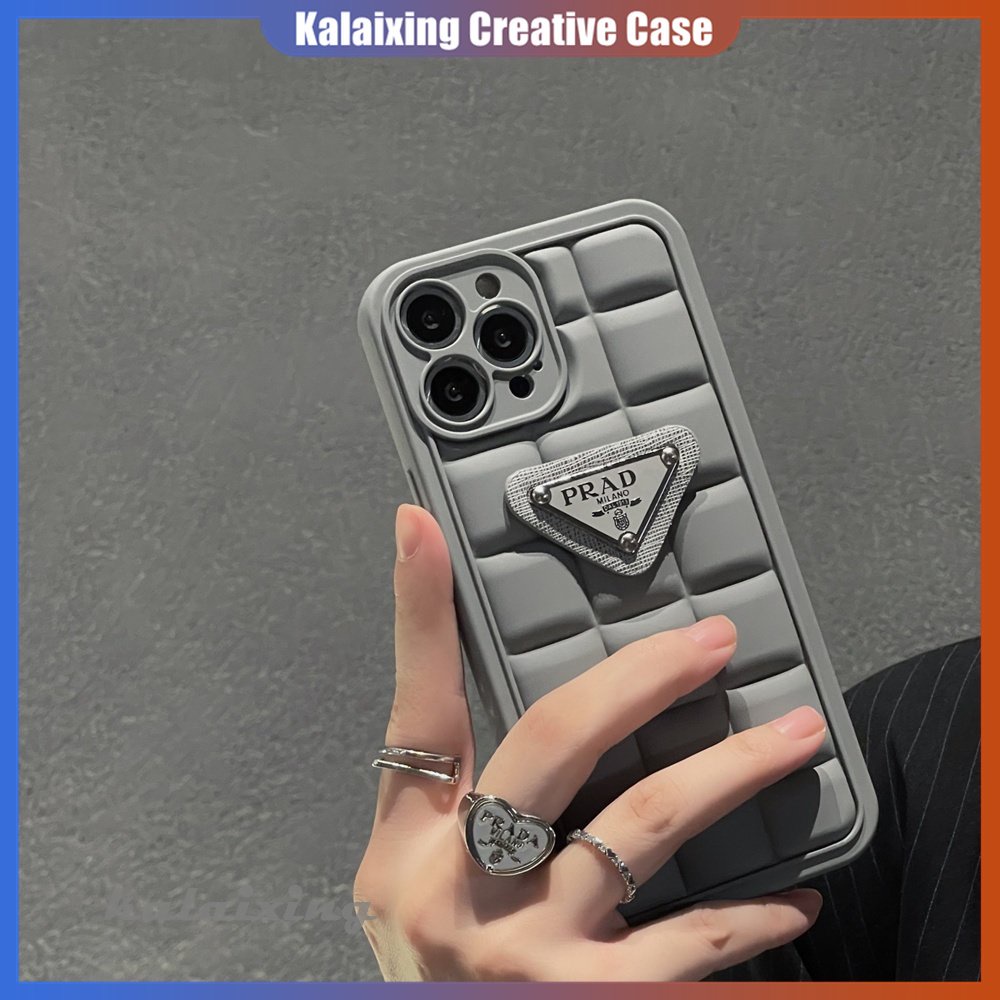 IPHONE Casing Ponsel TPU Lembut Bentuk Prada 3D Untuk Iphone14 13 Pro Max12 11 Pro Max Xs Max Xr X Xs