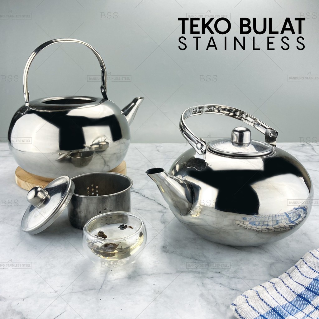 teko stainless saringan SQRS Teko Tea Stainless Saringan berkwalitas Teko Teh Kopi Rebus Air
