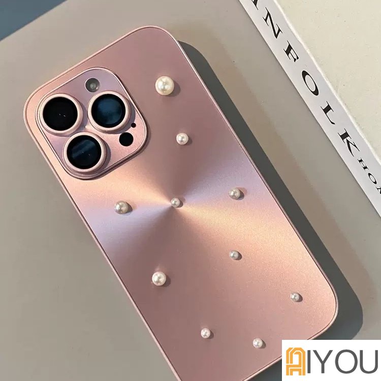 Romantis Langit Berbintang 3D Mutiara DIY Mempesona Ponsel Case Untuk iphone 14 pro Max13 12 11 Shockproof Belt Perlindungan Lensa Gores Casing Tahan laser Penutup Belakang