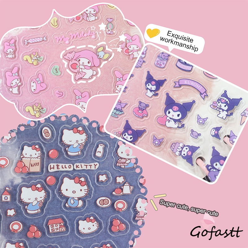 

Stiker Kartun Karakter Sanrio Kuromi Melody DIY Lucu Stiker Untuk Dekorasi-G