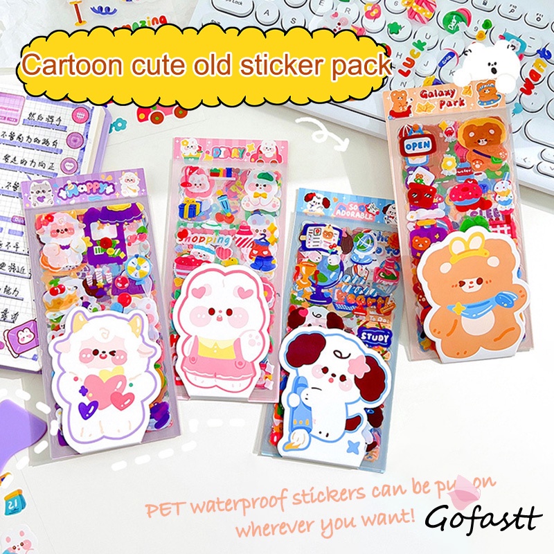 

Stiker Scrapbook Lucu Kartun Kartun PET Tahan Air DIY Bahan Dekorasi Cangkir Air Stiker-G