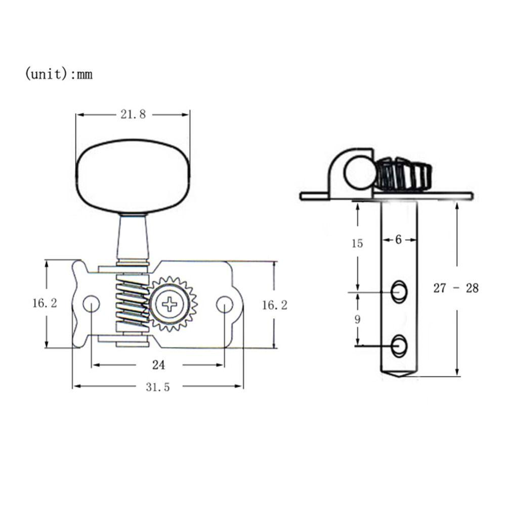 Nickolas1 Pasak Tuner Gitar Akustik Tombol Oval Akustik Folk Tuners Keys Tuning Knob String Axis Upper Winding Mechanism Bagian Gitar Tombol Senar Gitar